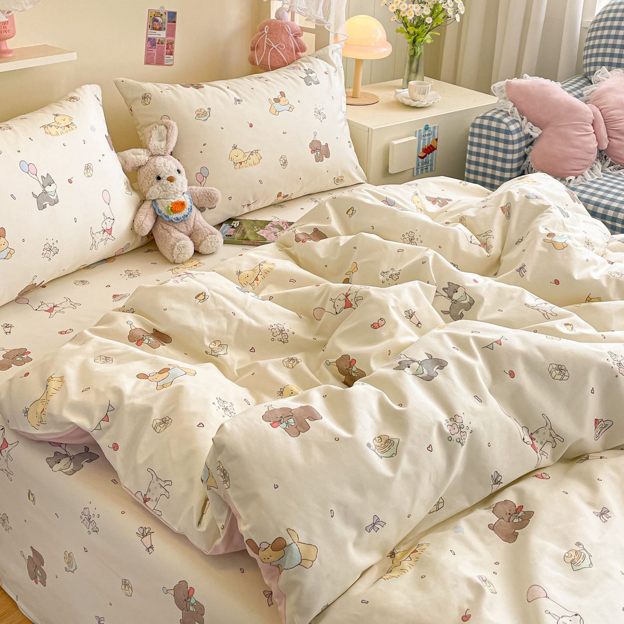 91家纺网 家纺一手货源 找家纺 寻米 2026新款春夏全棉13070印花四件套单品系列-单被套 理查的小伙伴