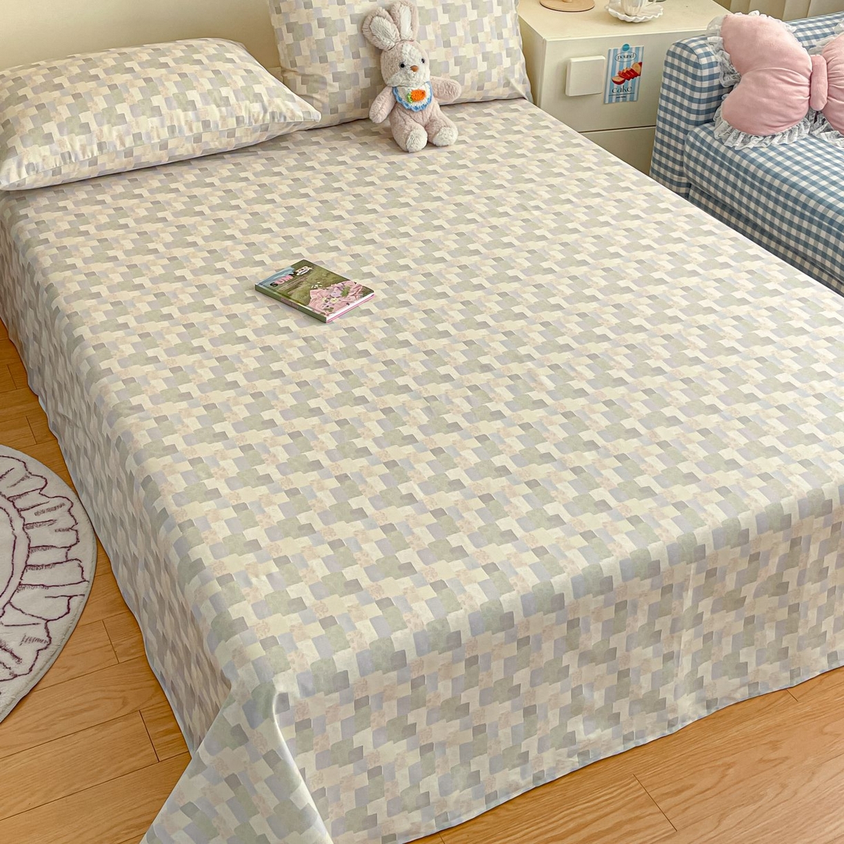 91家纺网 家纺一手货源 找家纺 寻米 2026新款春夏全棉13070印花四件套单品系列-单被套 唐顿庄园