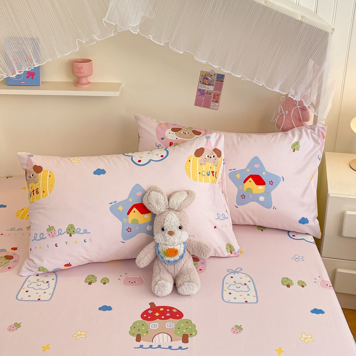 91家纺网 家纺一手货源 找家纺 （总）寻米 2026新款春夏全棉13070印花四件套单品系列-单枕套