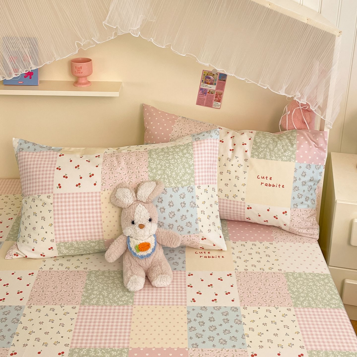 91家纺网 家纺一手货源 找家纺 （总）寻米 2026新款春夏全棉13070印花四件套单品系列-单枕套