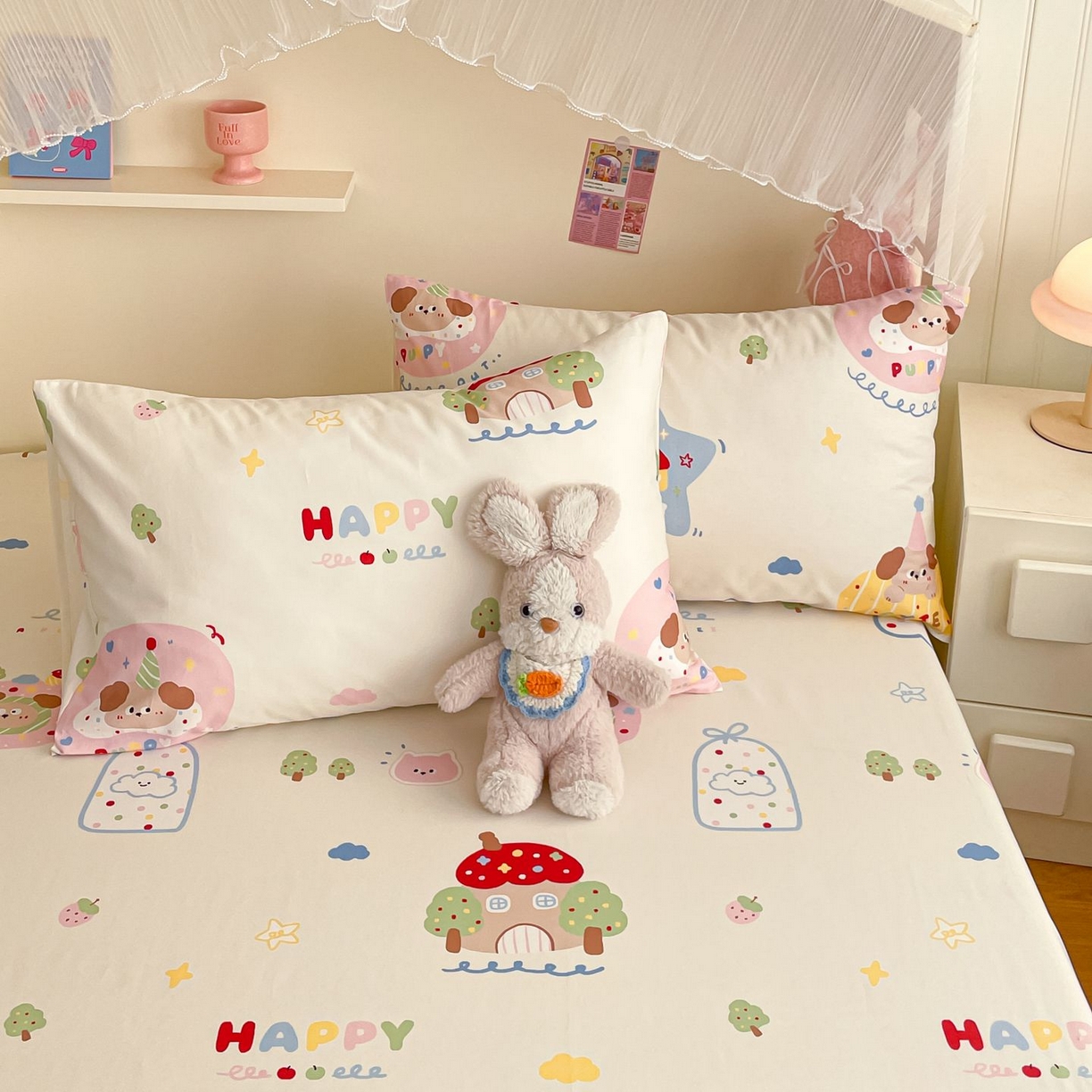 91家纺网 家纺一手货源 找家纺 （总）寻米 2026新款春夏全棉13070印花四件套单品系列-单枕套