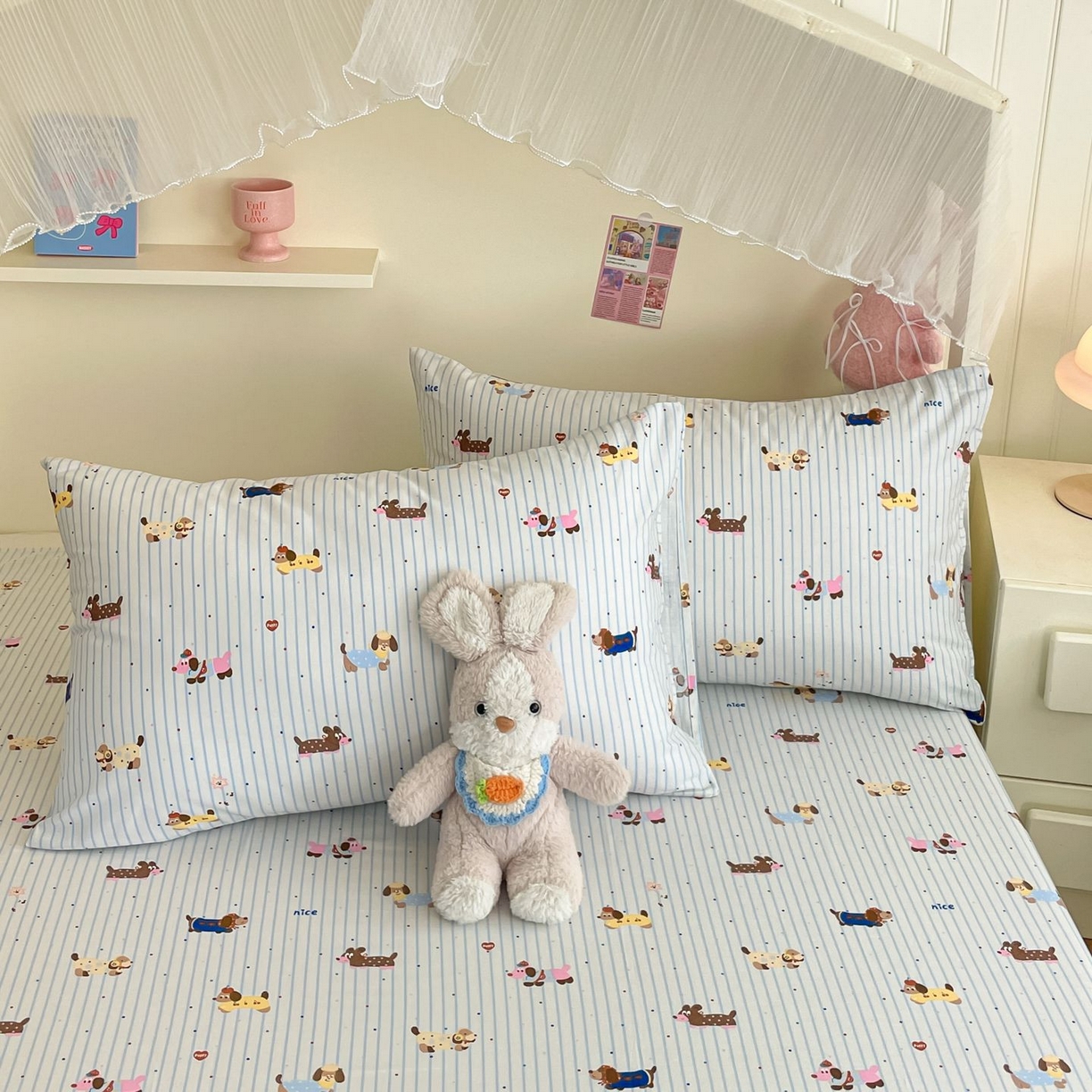 91家纺网 家纺一手货源 找家纺 （总）寻米 2026新款春夏全棉13070印花四件套单品系列-单枕套