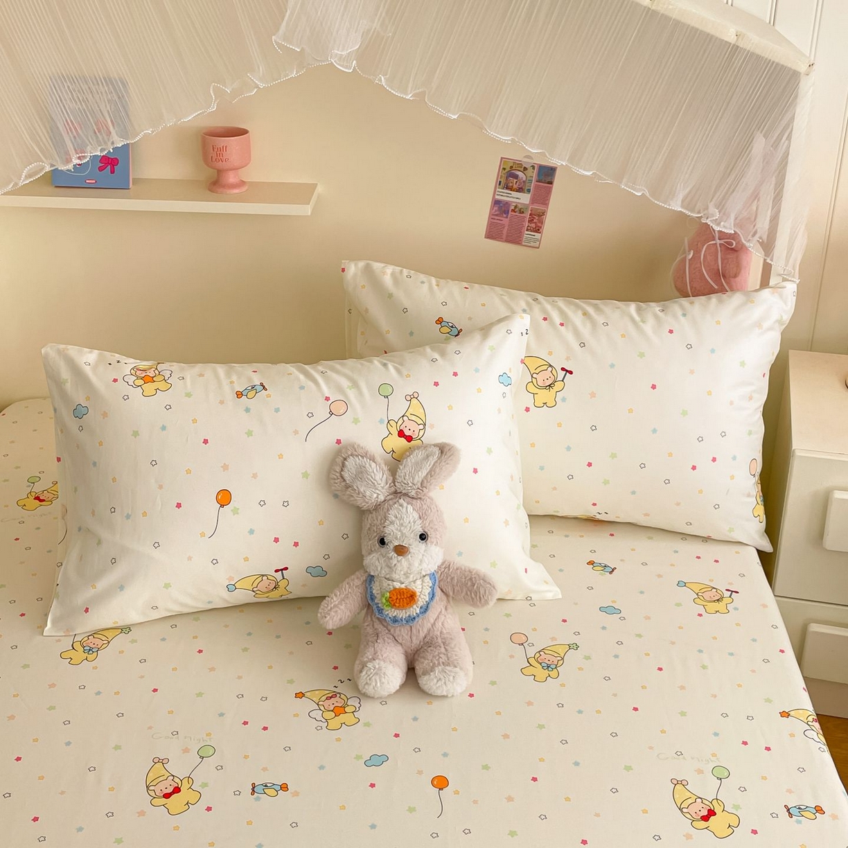 91家纺网 家纺一手货源 找家纺 （总）寻米 2026新款春夏全棉13070印花四件套单品系列-单枕套