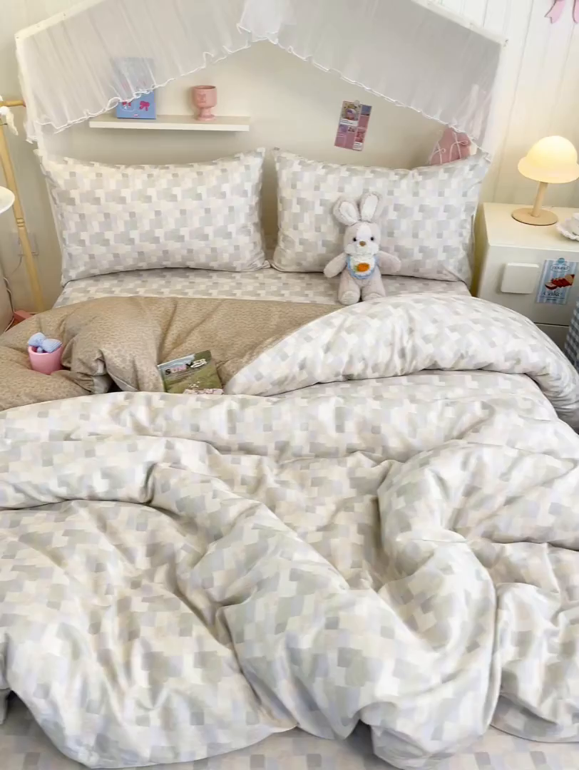 91家纺网 家纺一手货源 找家纺 寻米 2026新款春夏全棉13070印花四件套单品系列-单枕套 唐顿庄园