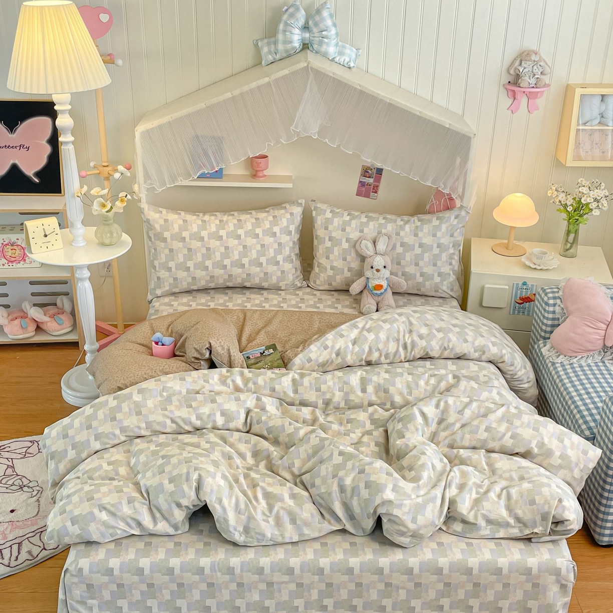 91家纺网 家纺一手货源 找家纺 （总）寻米 2026新款春夏全棉13070印花四件套单品系列-四件套