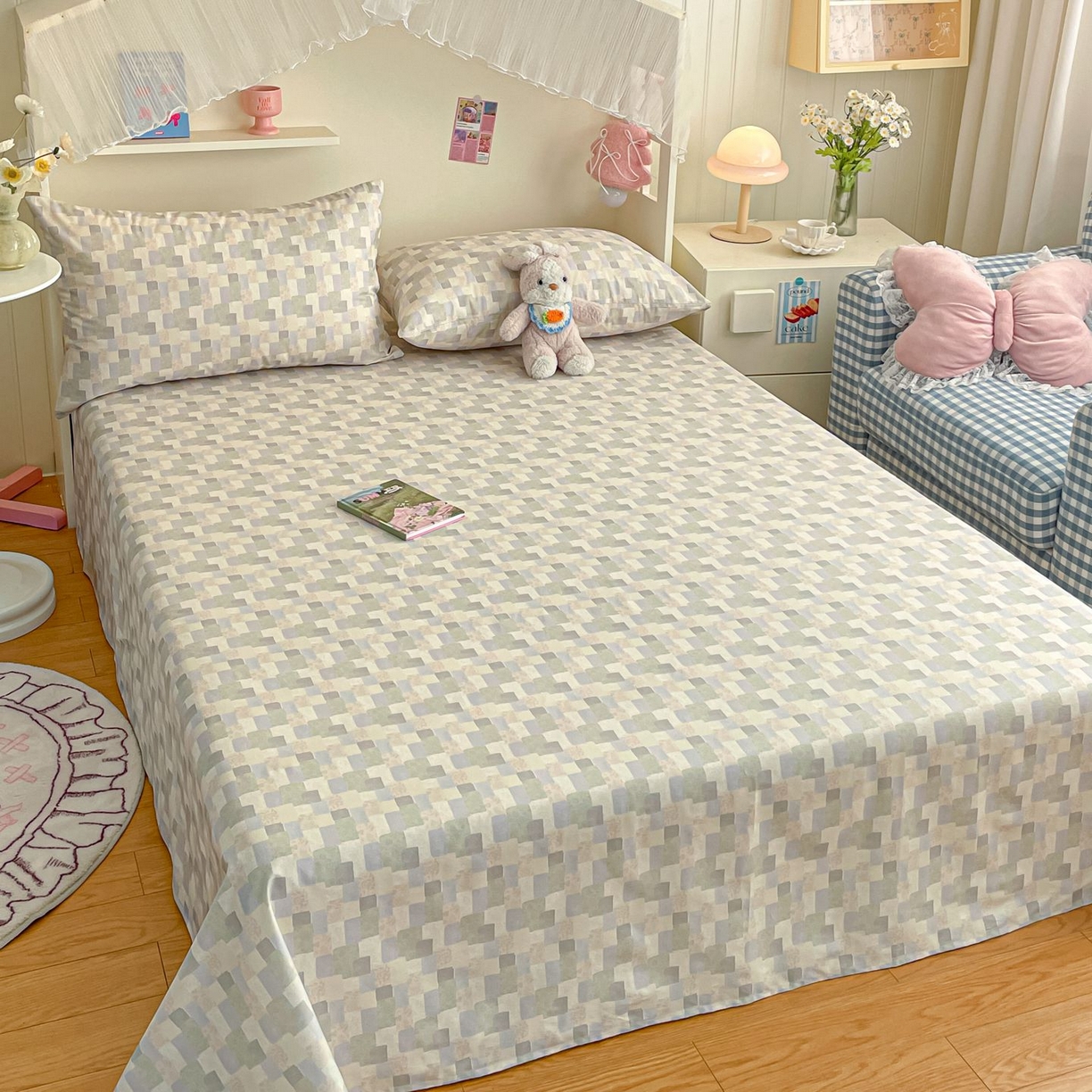 91家纺网 家纺一手货源 找家纺 寻米 2026新款春夏全棉13070印花四件套单品系列-四件套 唐顿庄园