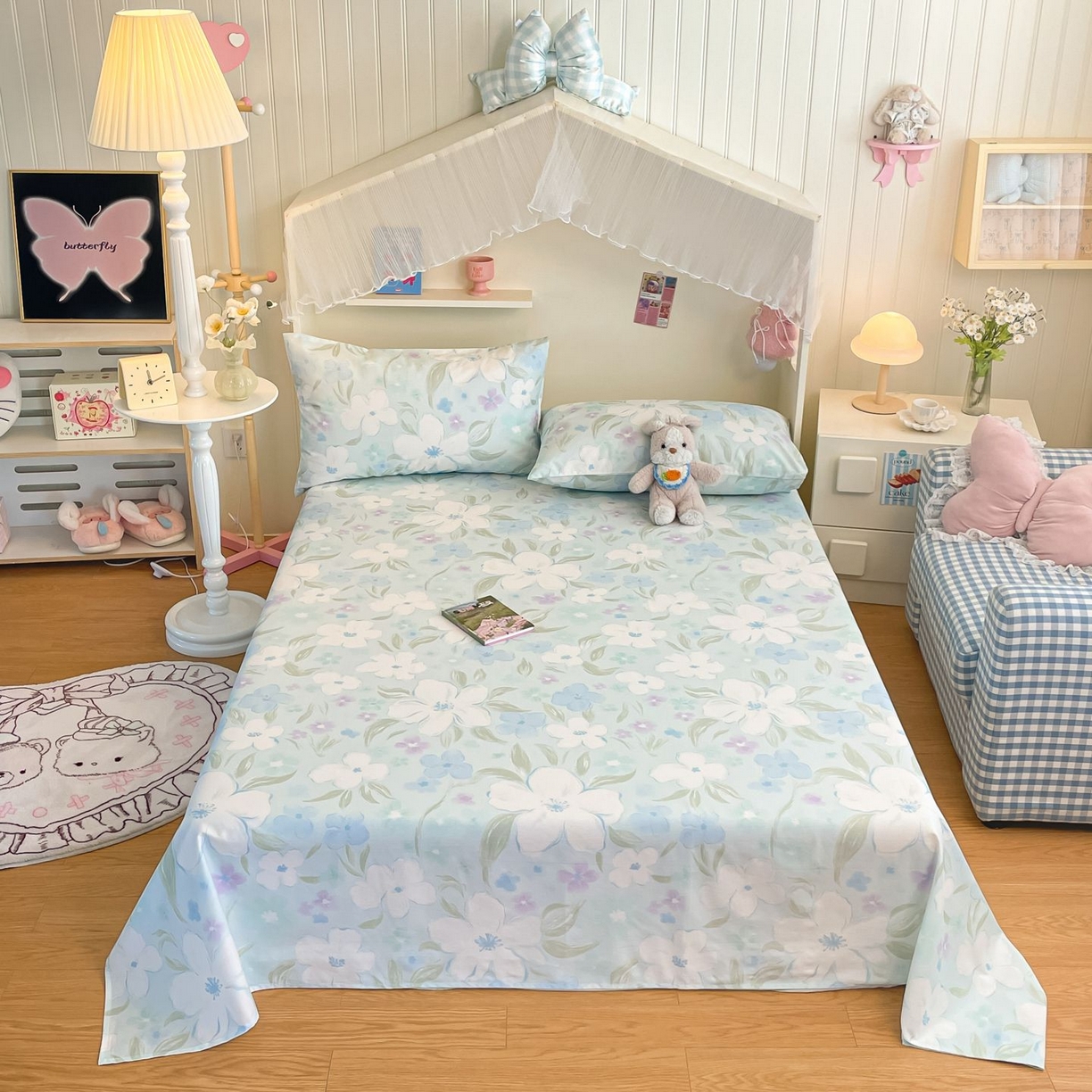 91家纺网 家纺一手货源 找家纺 （总）寻米 2026新款春夏全棉13070印花四件套单品系列-单床单