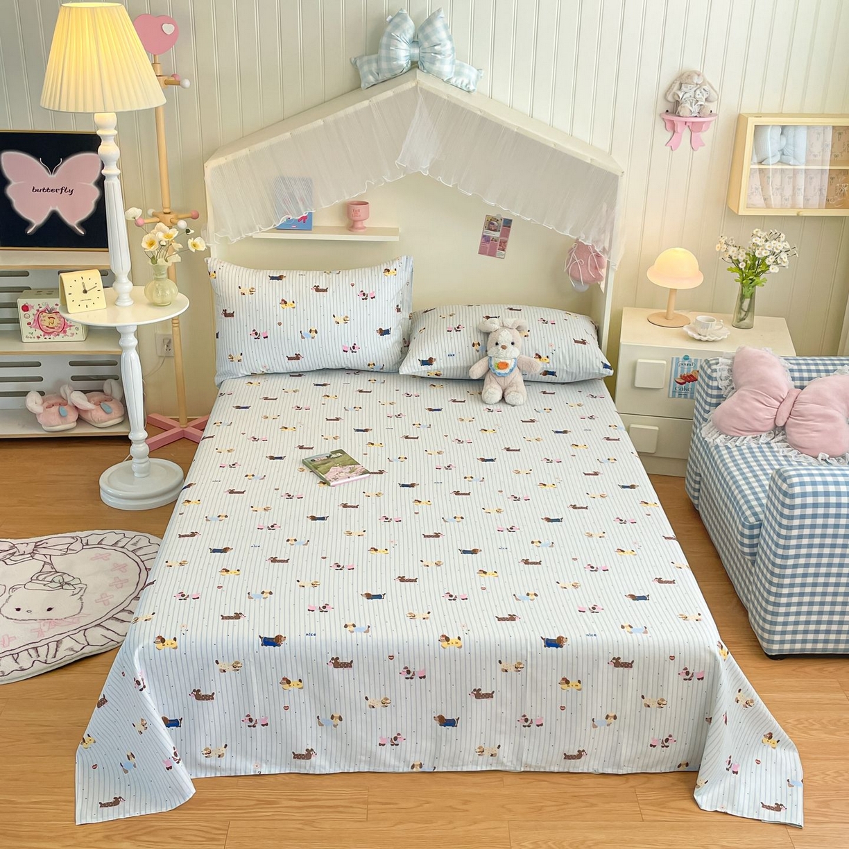 91家纺网 家纺一手货源 找家纺 （总）寻米 2026新款春夏全棉13070印花四件套单品系列-单床单