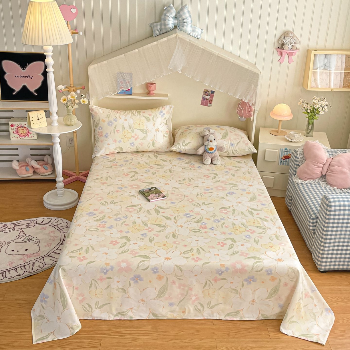 91家纺网 家纺一手货源 找家纺 （总）寻米 2026新款春夏全棉13070印花四件套单品系列-单床单