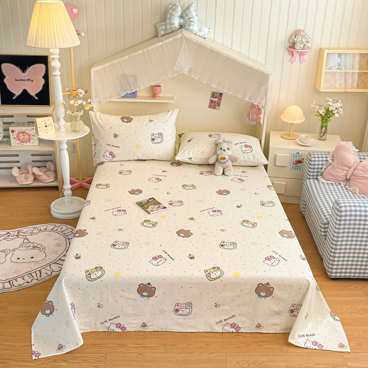 91家纺网 家纺一手货源 找家纺 （总）寻米 2026新款春夏全棉13070印花四件套单品系列-单床单