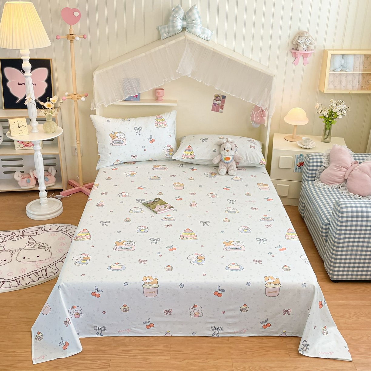 91家纺网 家纺一手货源 找家纺 （总）寻米 2026新款春夏全棉13070印花四件套单品系列-单床单