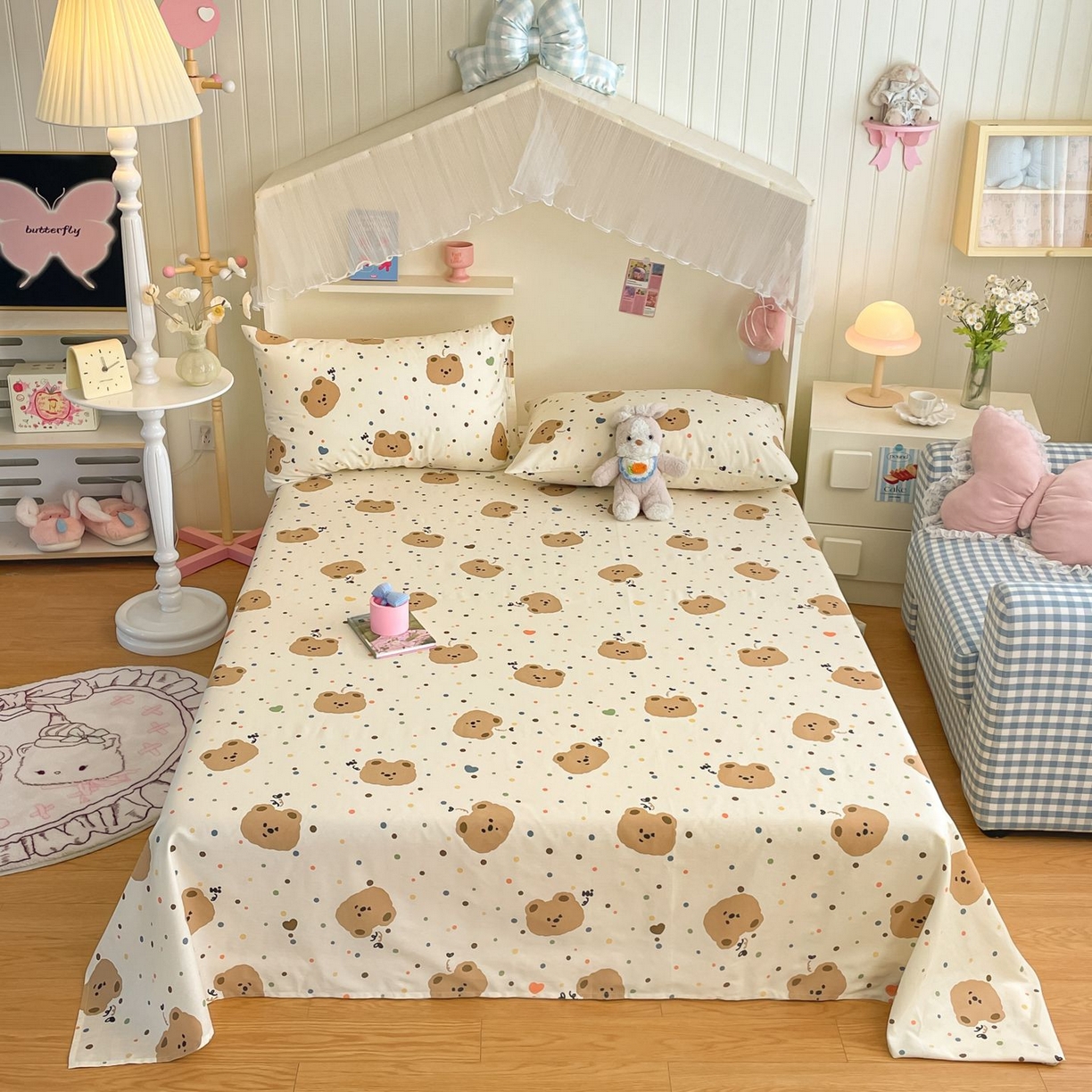 91家纺网 家纺一手货源 找家纺 （总）寻米 2026新款春夏全棉13070印花四件套单品系列-单床单