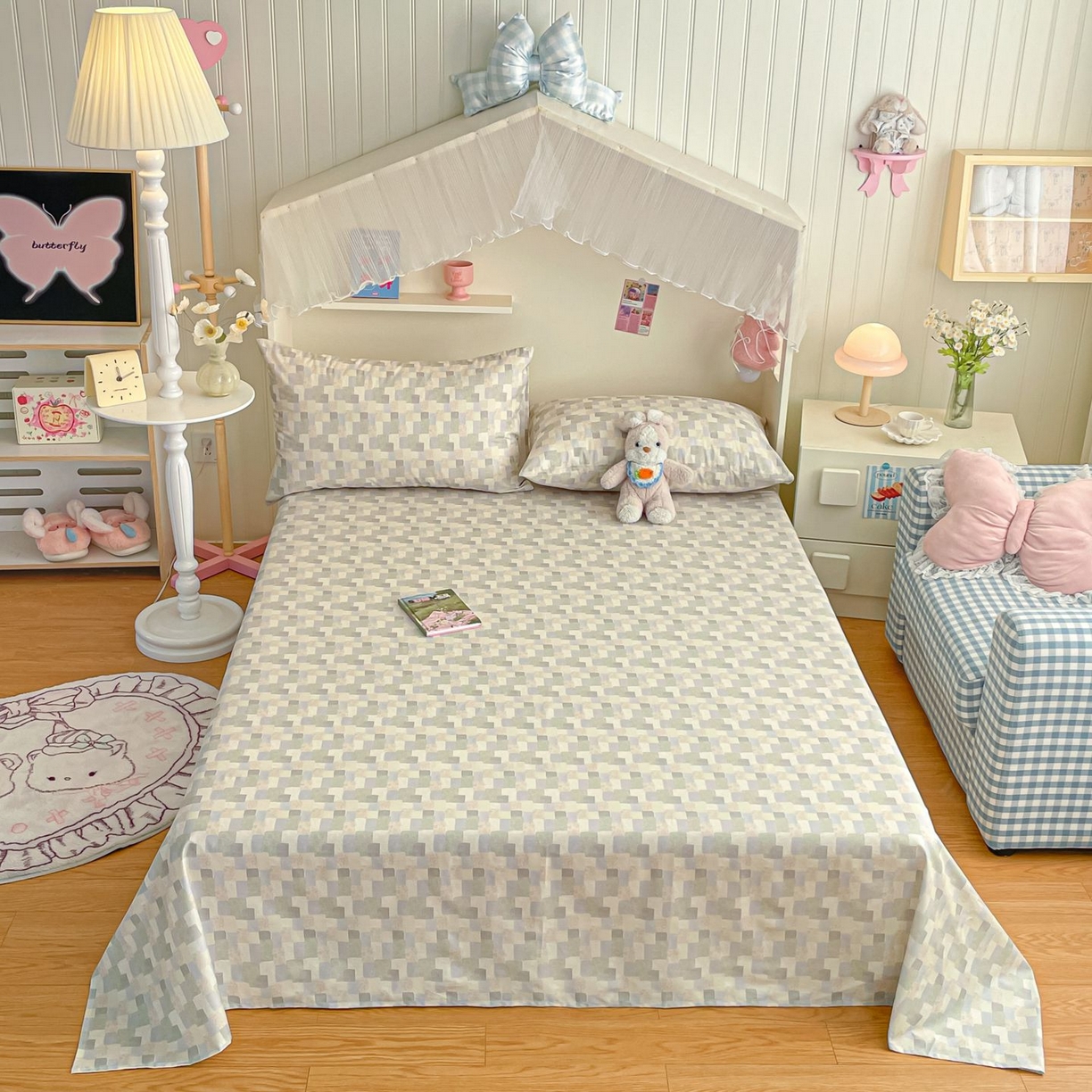 91家纺网 家纺一手货源 找家纺 （总）寻米 2026新款春夏全棉13070印花四件套单品系列-单床单