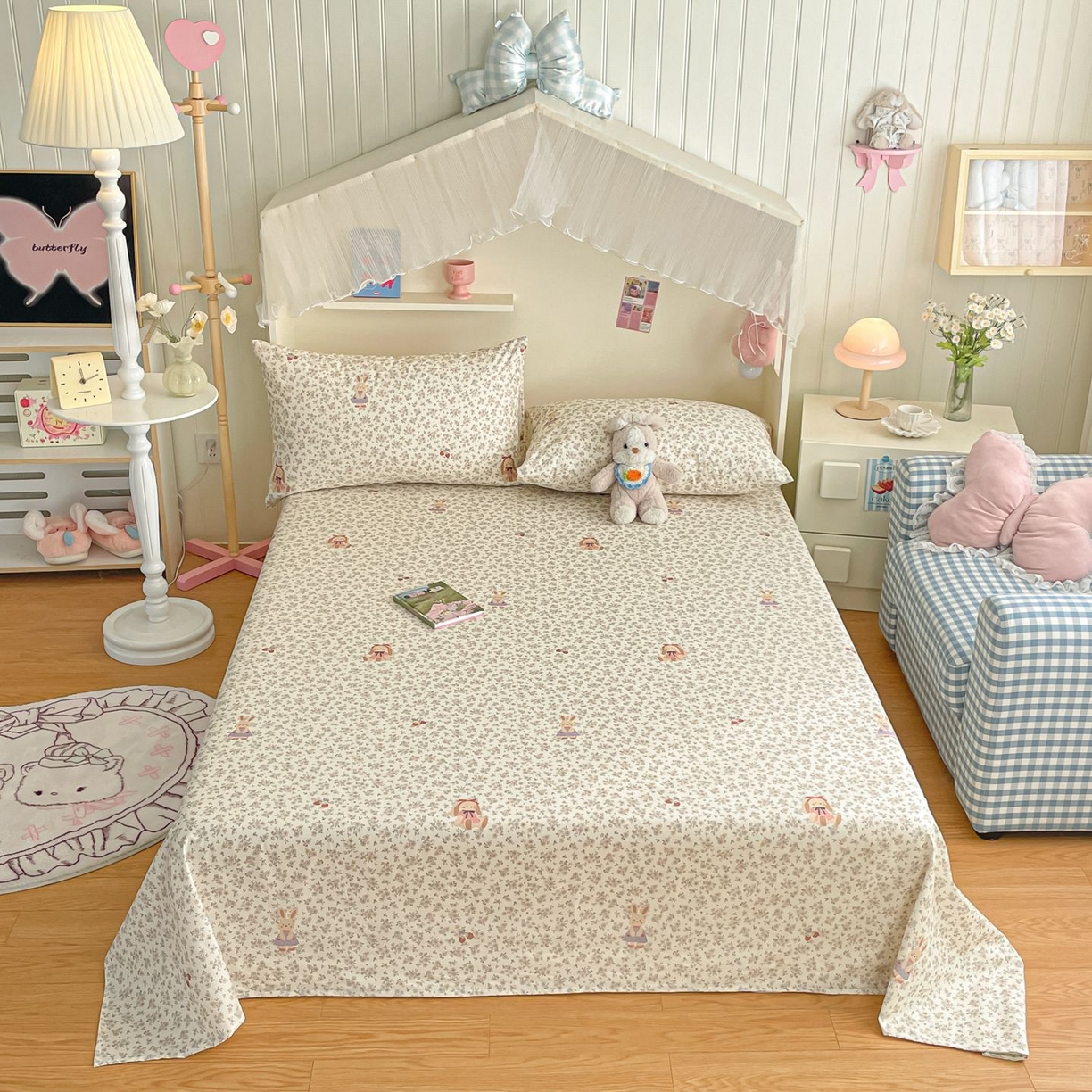 91家纺网 家纺一手货源 找家纺 （总）寻米 2026新款春夏全棉13070印花四件套单品系列-单床单