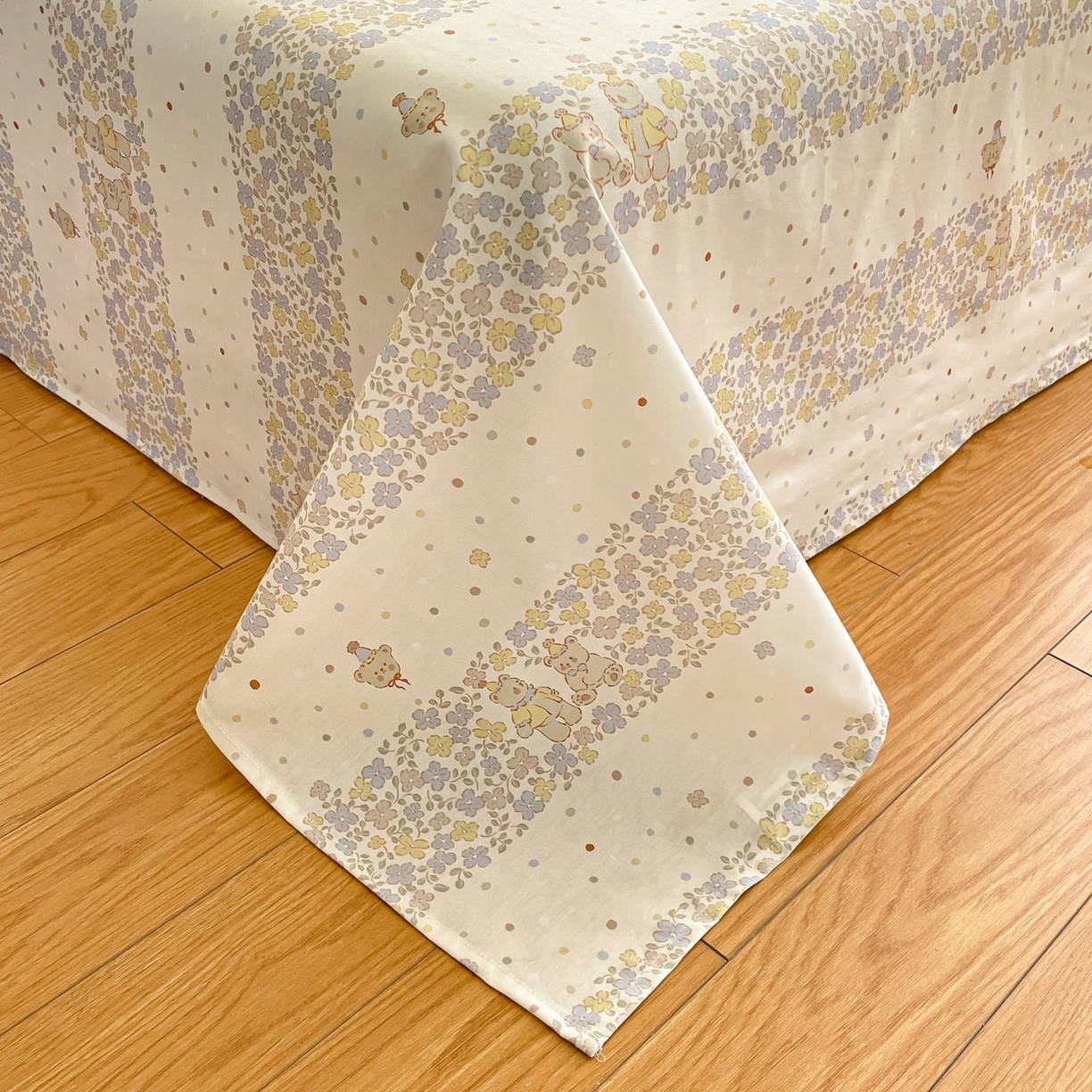 91家纺网 家纺一手货源 找家纺 寻米 2026新款春夏全棉13070印花四件套单品系列-四件套 小熊温蒂