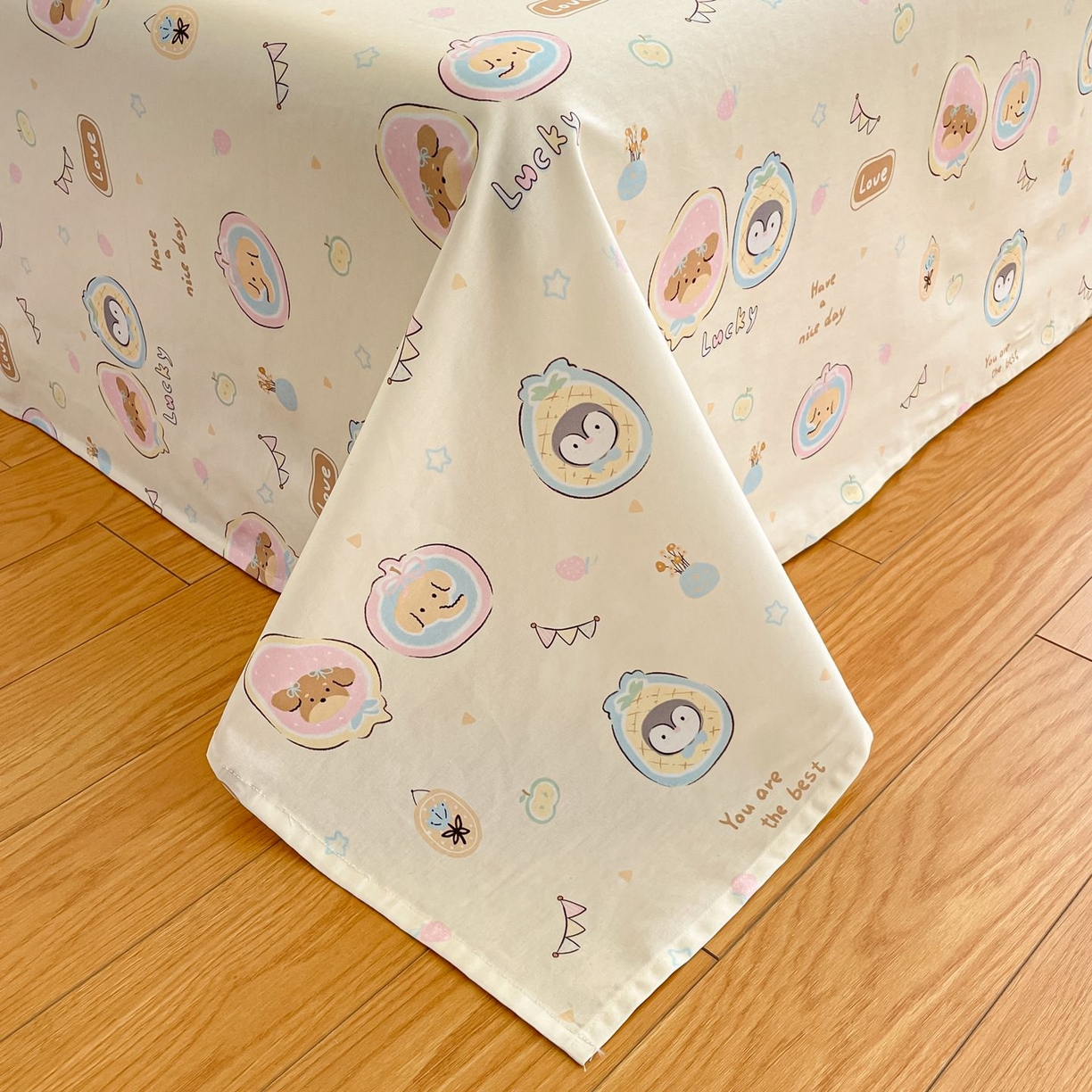 91家纺网 家纺一手货源 找家纺 寻米 2026新款春夏全棉13070印花四件套单品系列-四件套 奇妙动物园