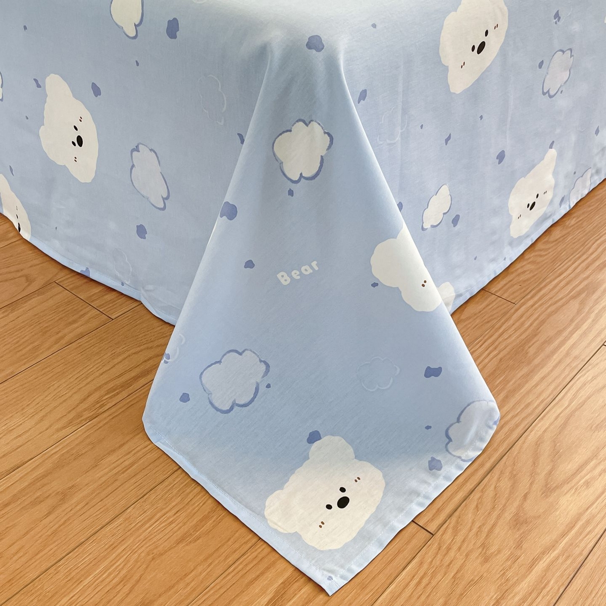 91家纺网 家纺一手货源 找家纺 寻米 2026新款春夏全棉13070印花四件套单品系列-四件套 云朵小熊