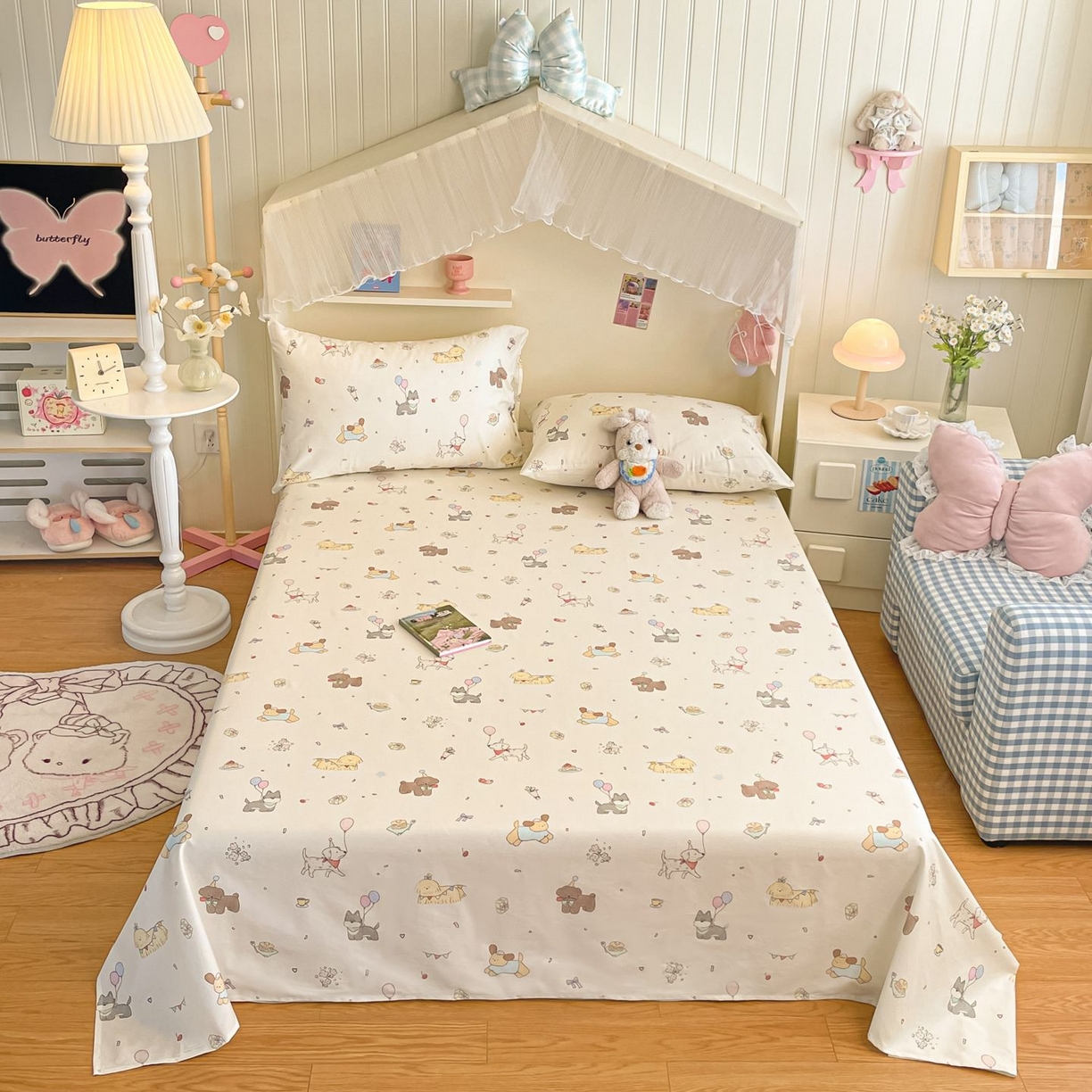 91家纺网 家纺一手货源 找家纺 寻米 2026新款春夏全棉13070印花四件套单品系列-四件套 理查的小伙伴