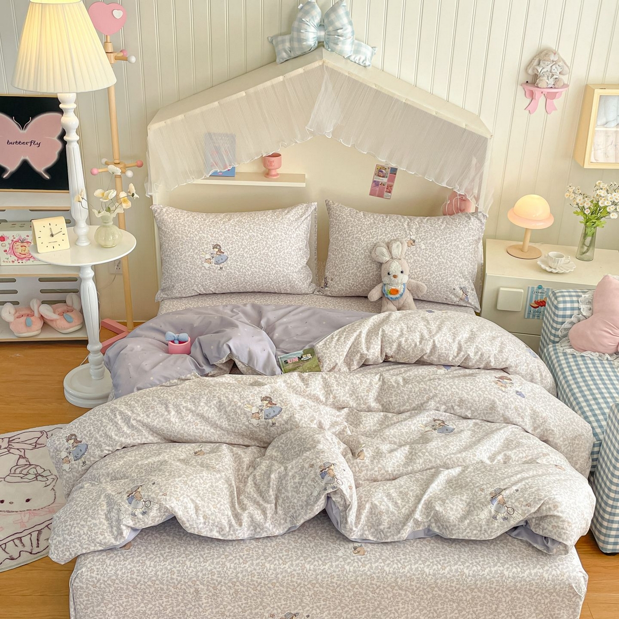 91家纺网 家纺一手货源 找家纺 （总）寻米 2026新款春夏全棉13070印花四件套单品系列-四件套