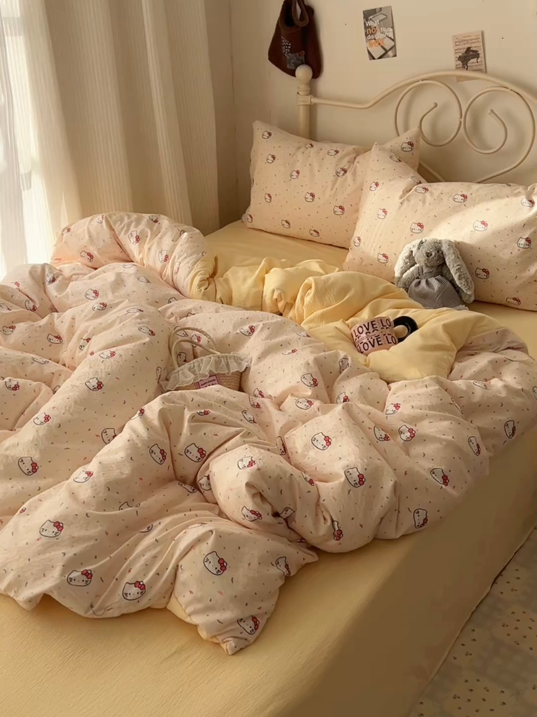 91家纺网 家纺一手货源 找家纺 （总）繁花家居 2026新款木棉双层纱四件套