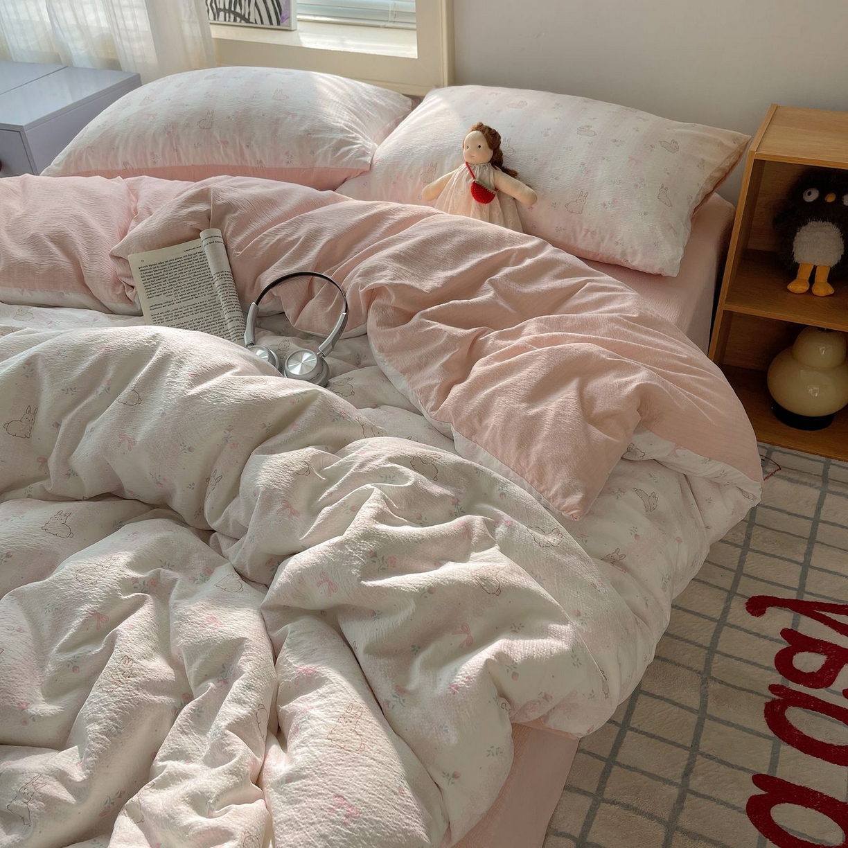 91家纺网 家纺一手货源 找家纺 （总）繁花家居 2026新款木棉双层纱四件套