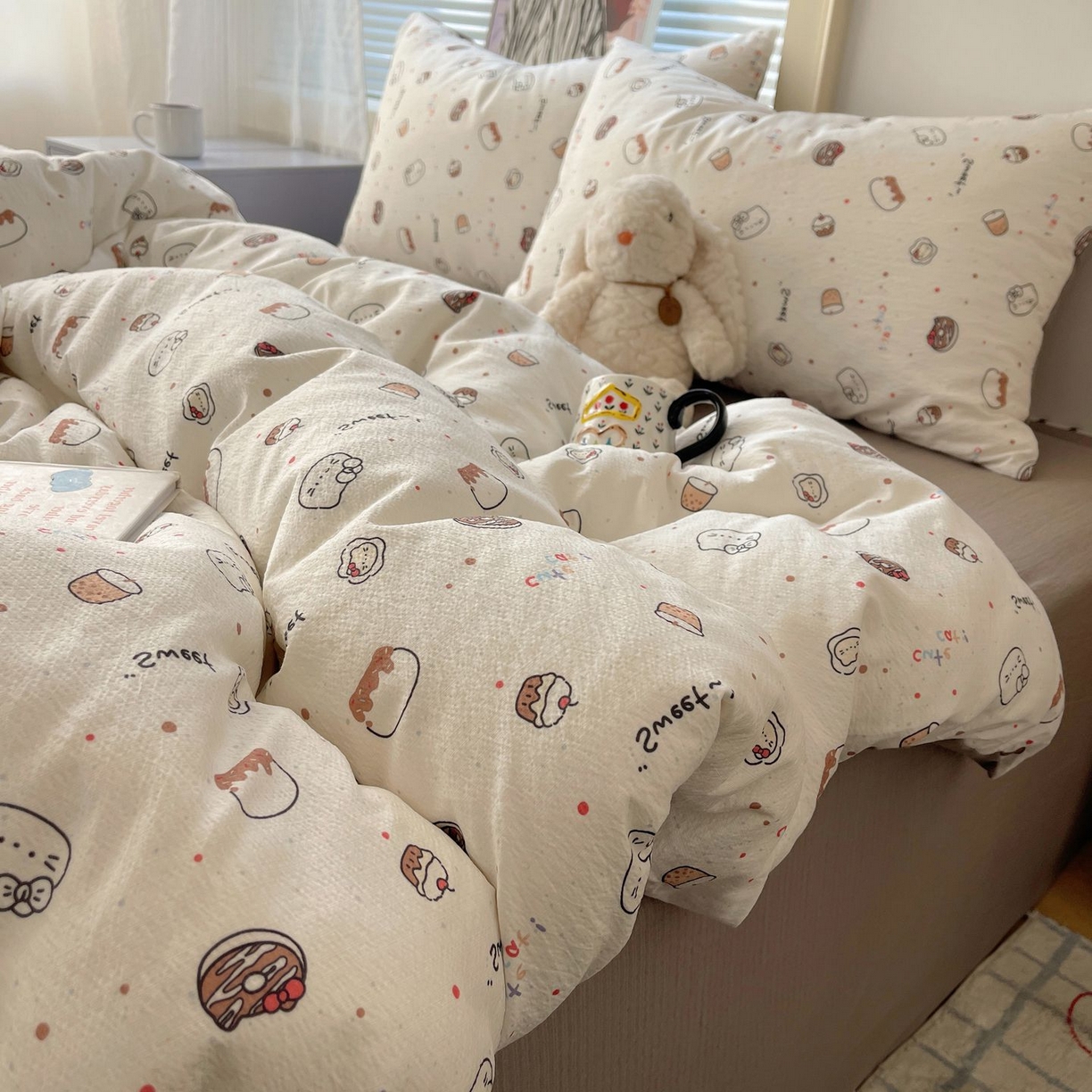 91家纺网 家纺一手货源 找家纺 （总）繁花家居 2026新款木棉双层纱四件套