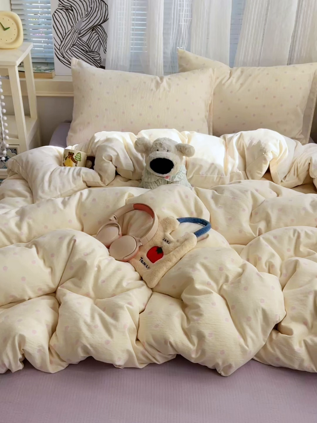 91家纺网 家纺一手货源 找家纺 繁花家居 2026新款木棉双层纱四件套 竖琴结语