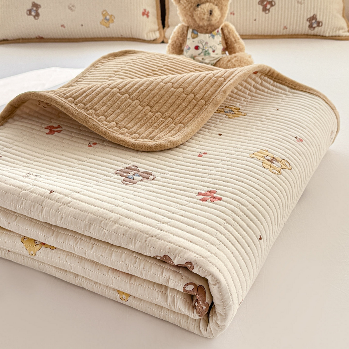 91家纺网 家纺一手货源 找家纺 （总）恒尚居 2026新款纯棉牛奶绒双拼床垫双面两用床褥垫夹棉床盖床褥垫-冬款四季通用-系列二