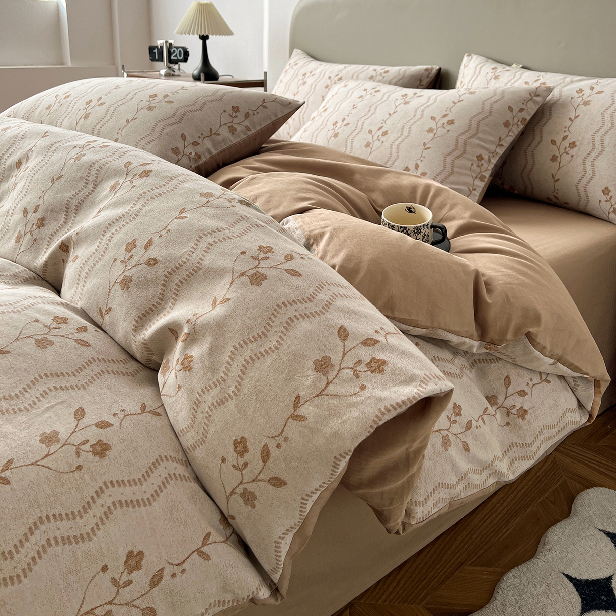 91家纺网 家纺一手货源 找家纺 （总）锦彩家居 2026新款全棉色织大提花四件套-南法假日系列（提供买家秀）