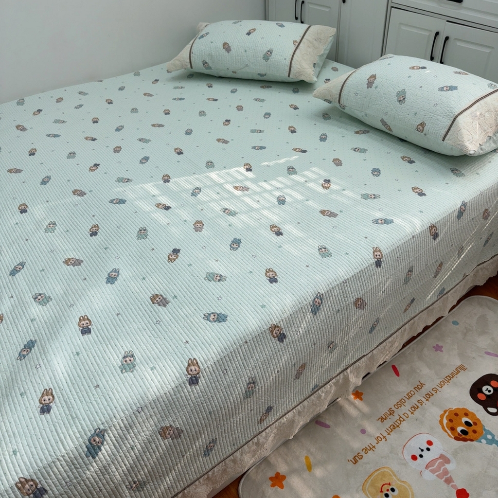 暖居 2026新款全棉纯棉欧式榻榻米大炕盖支持定制 拉布布兰