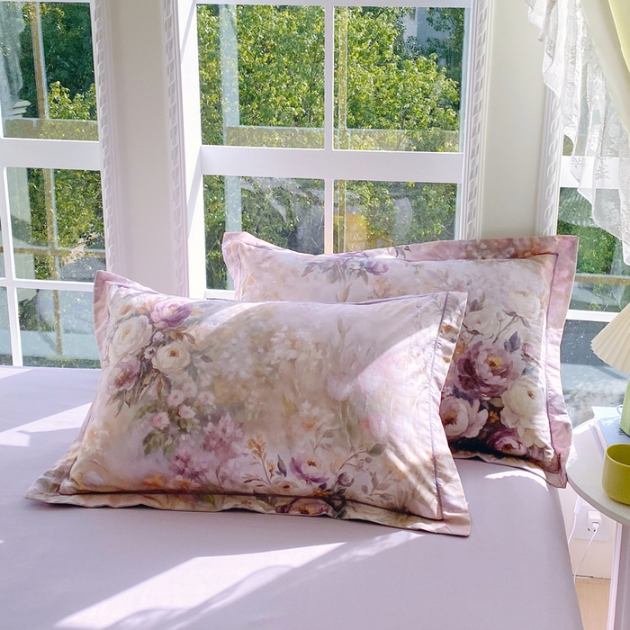 91家纺网 家纺一手货源 找家纺 星期三家纺 2026款1月新款铂金全棉13372四件套 花醒梦回