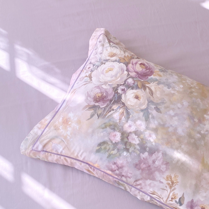 91家纺网 家纺一手货源 找家纺 星期三家纺 2026款1月新款铂金全棉13372四件套 花醒梦回