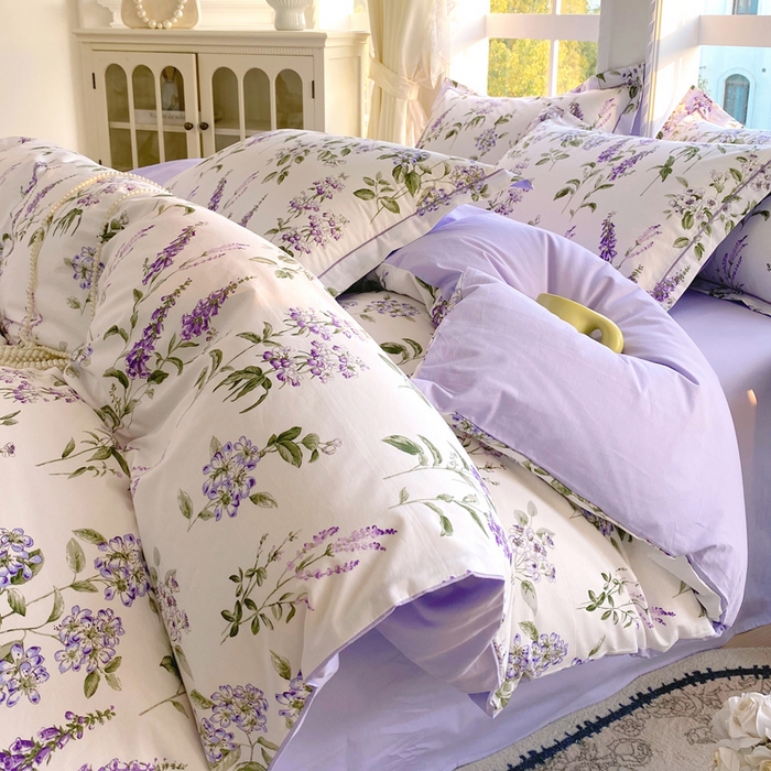 星期三家纺 2026款1月新款铂金全棉13372四件套 漫花