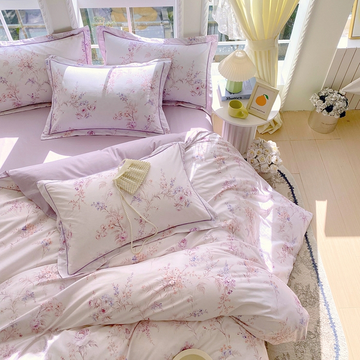 91家纺网 家纺一手货源 找家纺 星期三家纺 2026款1月新款铂金全棉13372四件套 墨潮