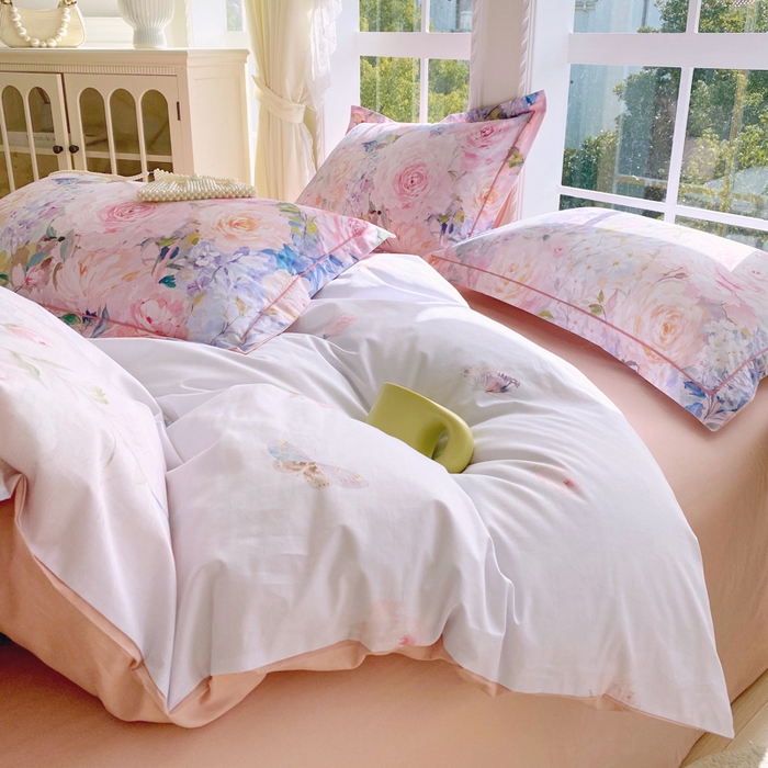 91家纺网 家纺一手货源 找家纺 星期三家纺 2026款1月新款铂金全棉13372四件套 竹息