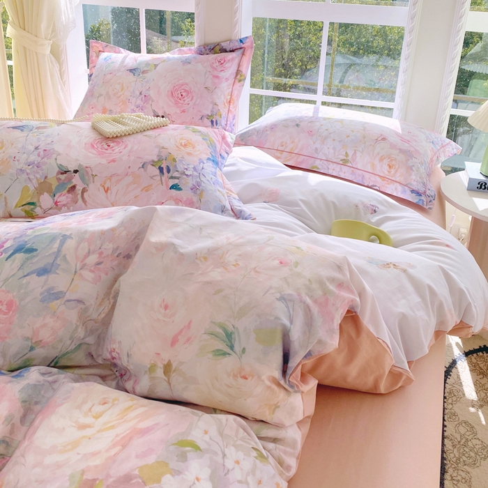 91家纺网 家纺一手货源 找家纺 星期三家纺 2026款1月新款铂金全棉13372四件套 竹息