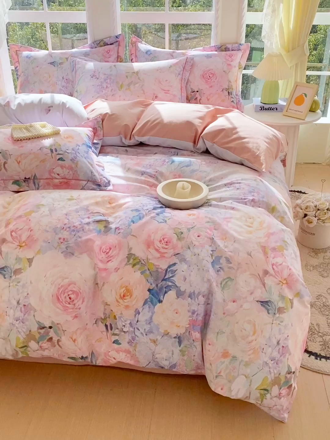 91家纺网 家纺一手货源 找家纺 星期三家纺 2026款1月新款铂金全棉13372四件套 竹息