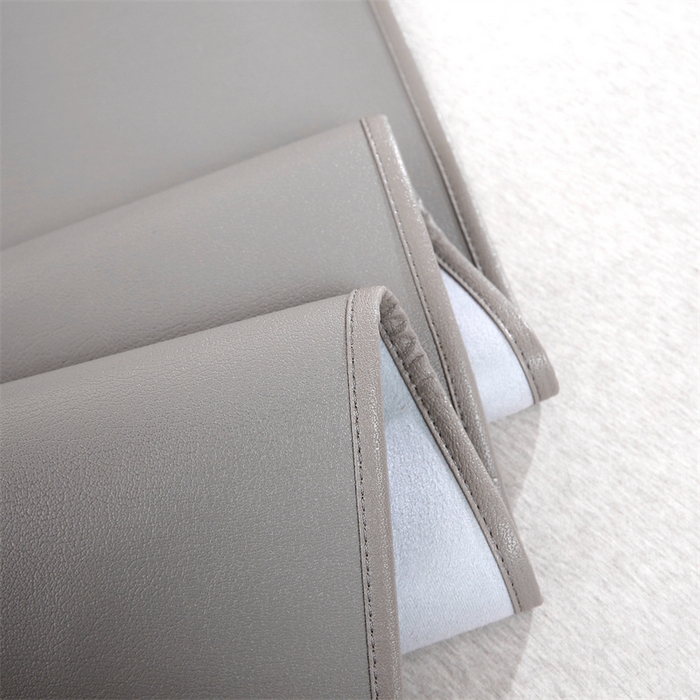 91家纺网 家纺一手货源 找家纺 栩裕纺织 2026新款仿牛皮凉席软席 浅灰色