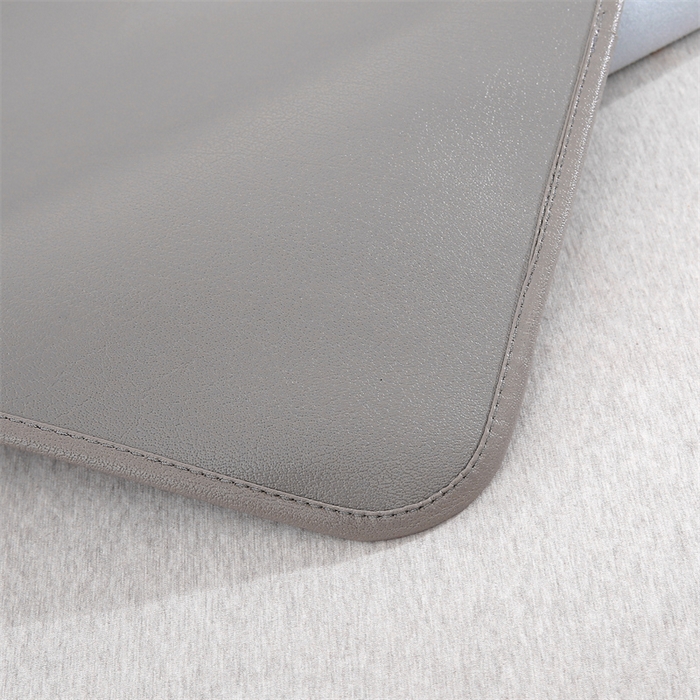 91家纺网 家纺一手货源 找家纺 栩裕纺织 2026新款仿牛皮凉席软席 浅灰色