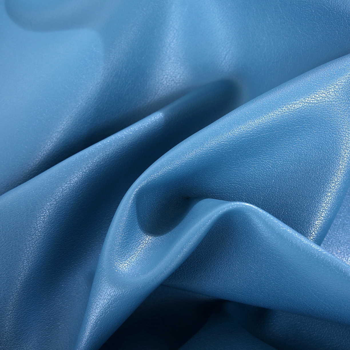 91家纺网 家纺一手货源 找家纺 栩裕纺织 2026新款仿牛皮凉席软席 天蓝色