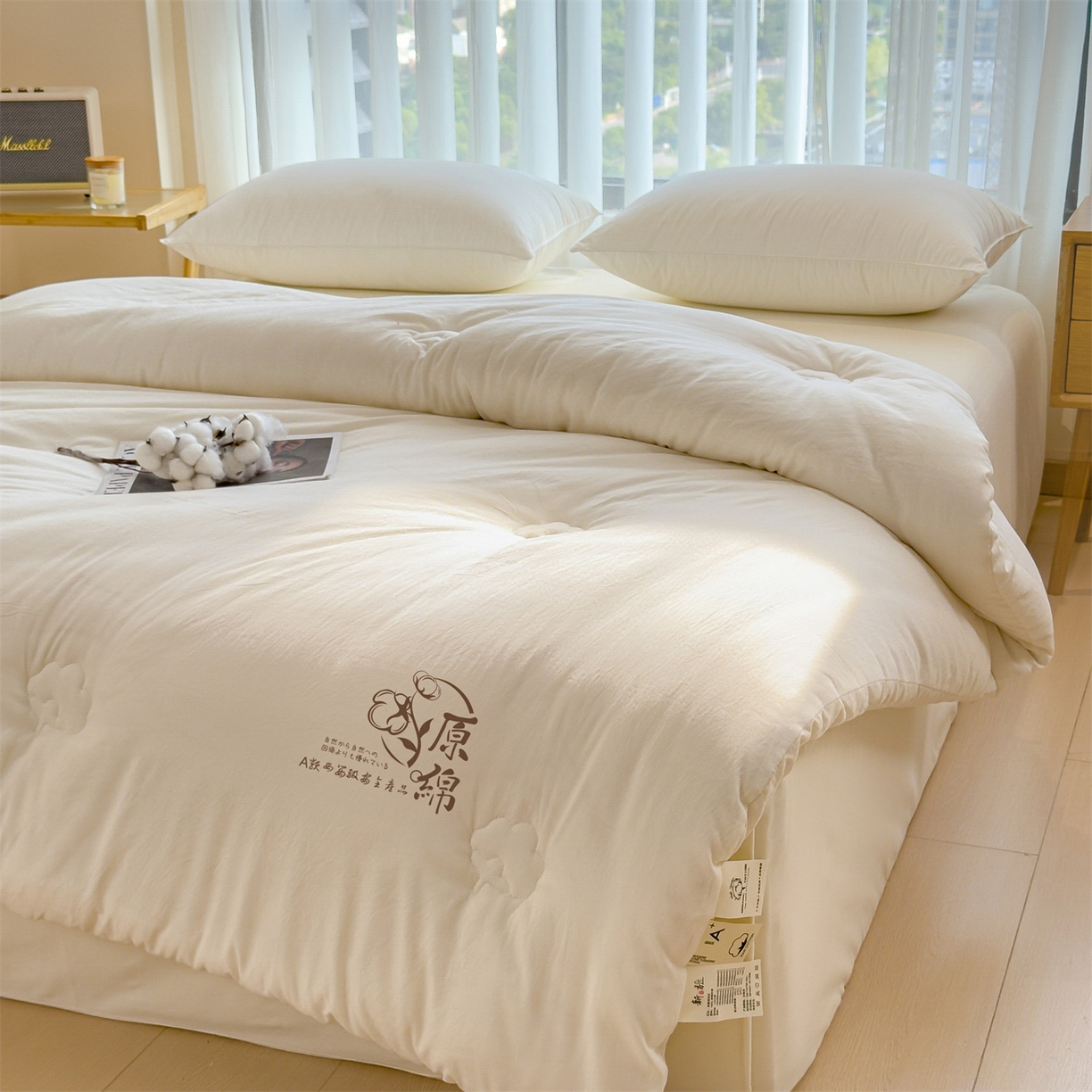 91家纺网 家纺一手货源 找家纺 好尚居 2025新款柔肤新疆混合棉花被 原绵