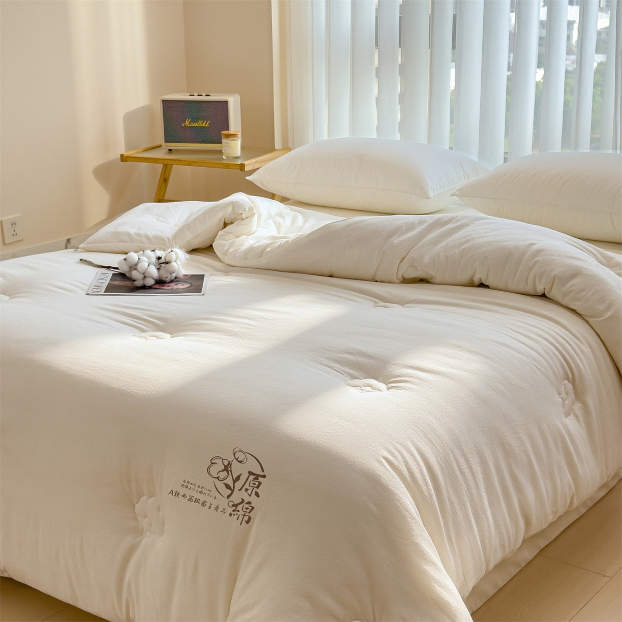 91家纺网 家纺一手货源 找家纺 好尚居 2025新款柔肤新疆混合棉花被 原绵
