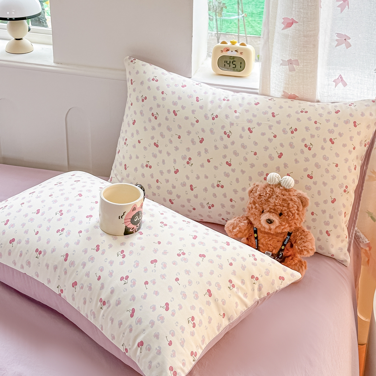 91家纺网 家纺一手货源 找家纺 （总）斯卡诺家纺 2026新款春夏古法水洗仿棉云感纱四件套小布袋五件套