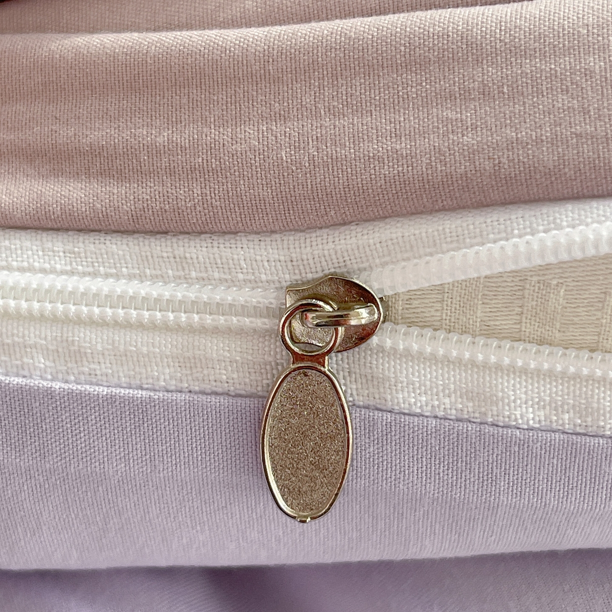 91家纺网 家纺一手货源 找家纺 赫然 2026新款水洗双层纱单品被套 芋泥紫