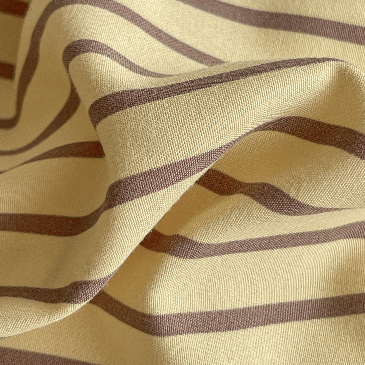 91家纺网 家纺一手货源 找家纺 赫然 2026新款A类针织水洗双层纱单枕套 柠檬咖条