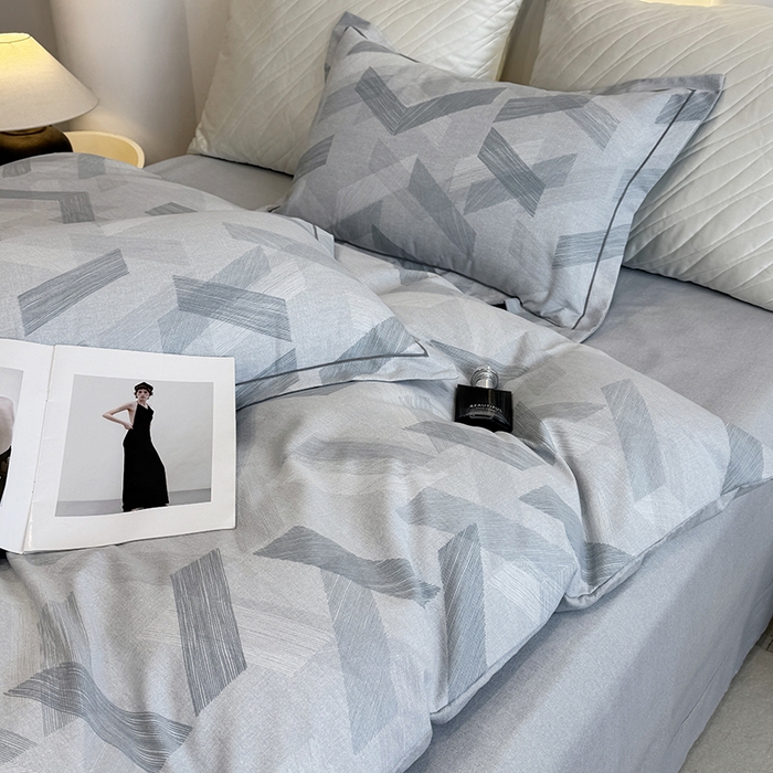 91家纺网 家纺一手货源 找家纺 遇安家纺 2026新款全棉活性印花四件套 格调人生