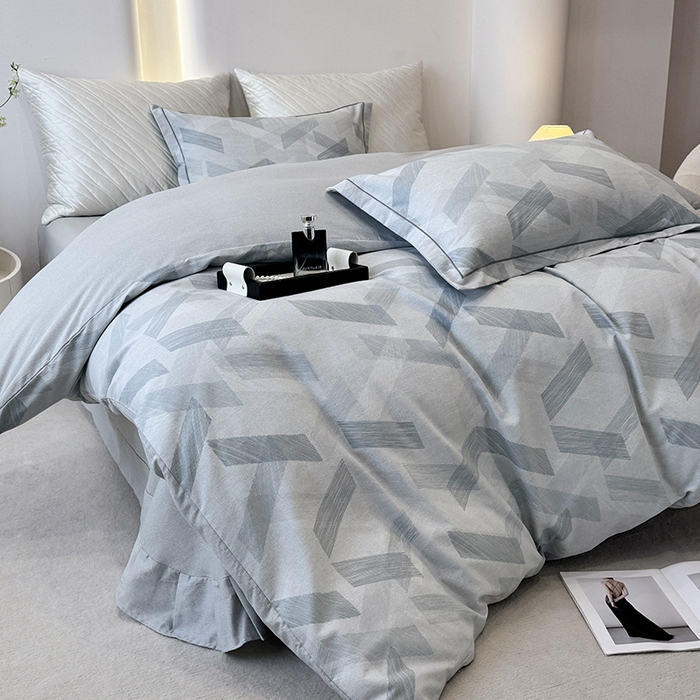 91家纺网 家纺一手货源 找家纺 遇安家纺 2026新款全棉活性印花四件套 格调人生