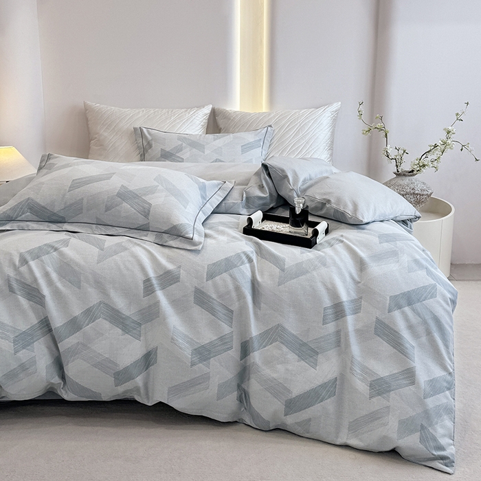 91家纺网 家纺一手货源 找家纺 遇安家纺 2026新款全棉活性印花四件套 格调人生