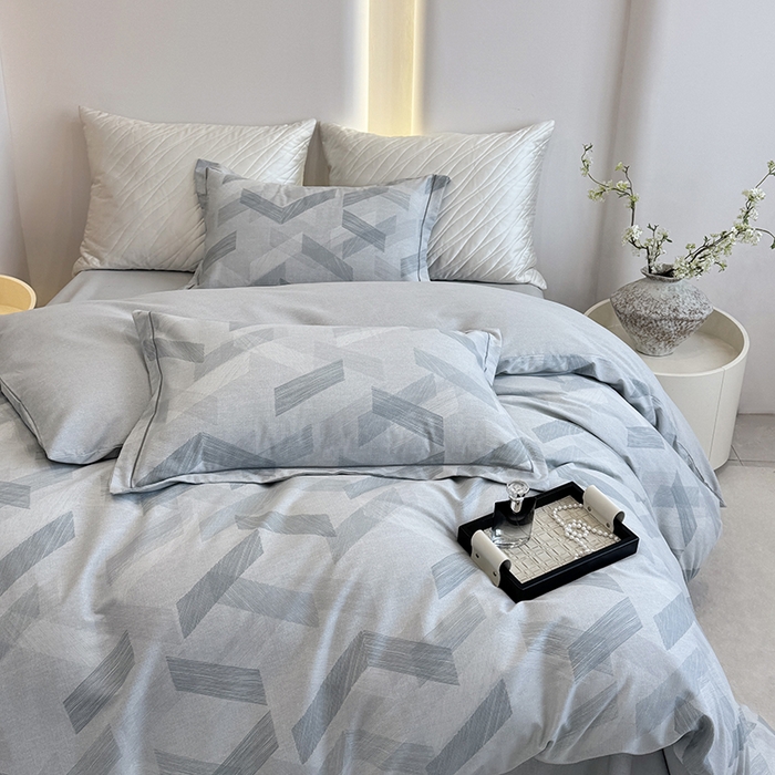 91家纺网 家纺一手货源 找家纺 遇安家纺 2026新款全棉活性印花四件套 格调人生