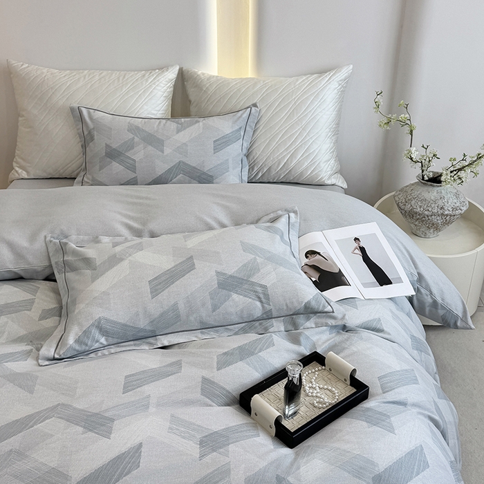 91家纺网 家纺一手货源 找家纺 遇安家纺 2026新款全棉活性印花四件套 格调人生